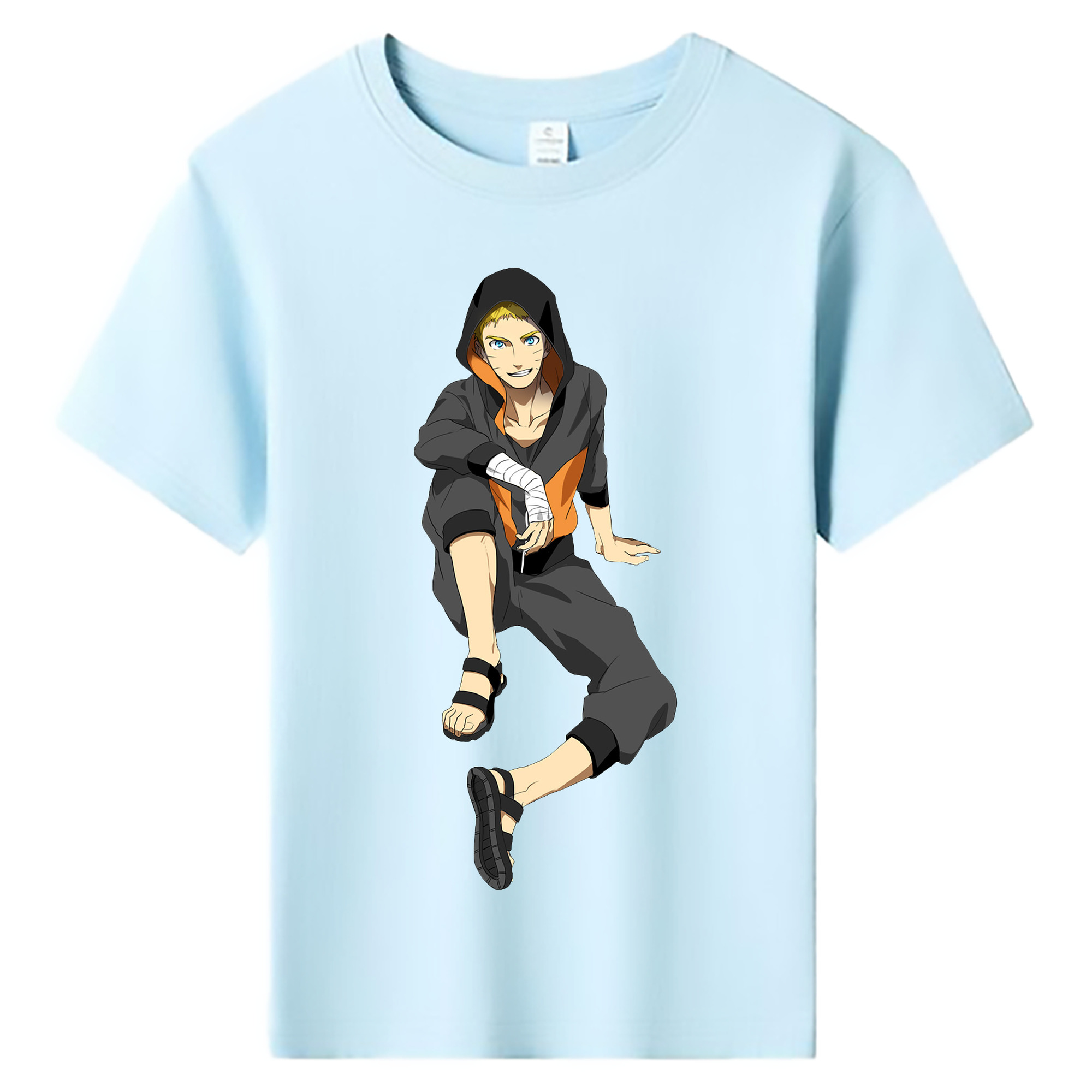 （画像用） NARUTO -ナルト- うずまき ナルト Uzumaki Naruto 綿100％キッズTシャツ（フロントプリント）